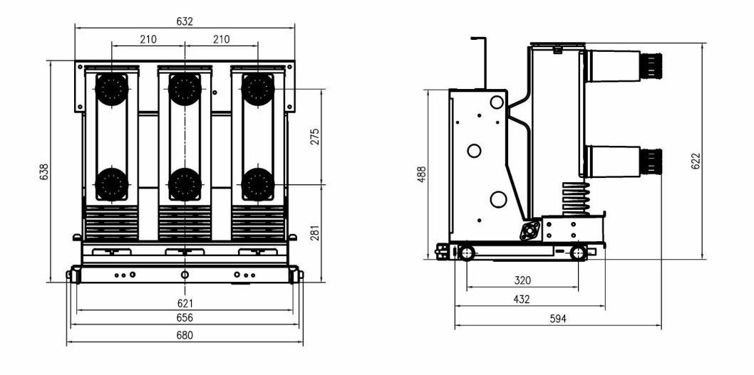 VCN3-12系列手車真空接觸器